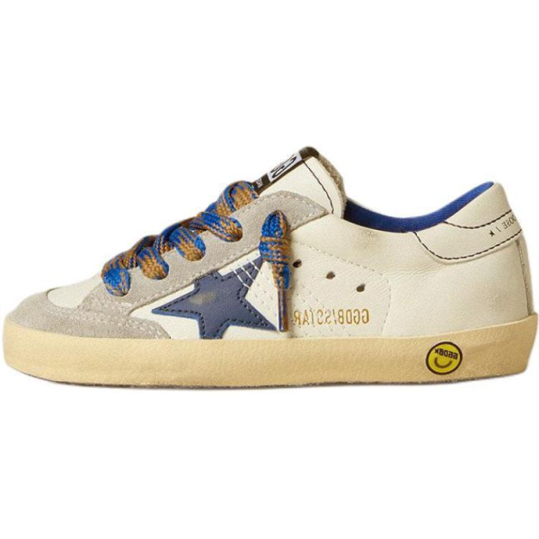 Golden Goose Super Star Low Top Kids' Skateboarding Shoes Blue White Kids'