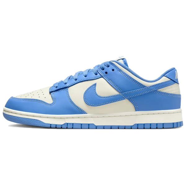 NIKE Dunk Кроссовки для скейтбординга Низкие Белые и синие Унисекс