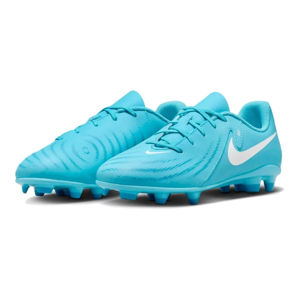Nike Jr. Phantom GX 2 Club Anti-Slip Wear-Resistant Low-Top Kids' Soccer Shoes Blue White Kids'