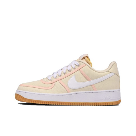 Nike Air FORCE 1 07 PRM Slip Resistant Abrasion Resistant Легкий Низкий Скейтбординг Кроссовки Unisex Light Кремовый