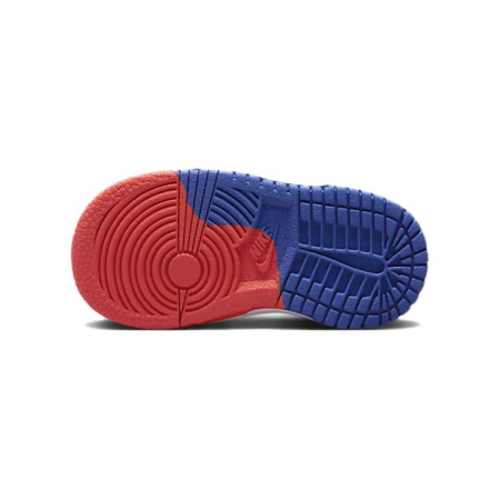 NIKE Dunk Обувь для малышей Низкие кеды Белый/Свет Серебряный/Темно-синий/Белый Детская