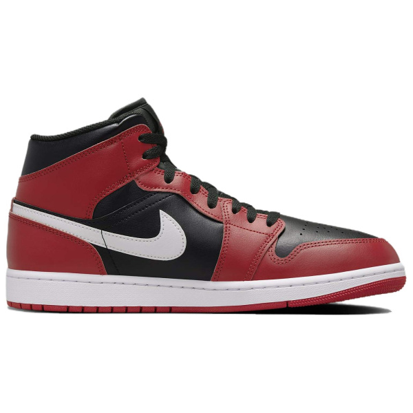 Jordan Air Jordan 1 Винтажные баскетбольные кроссовки MID Топ Красный черный Мужские