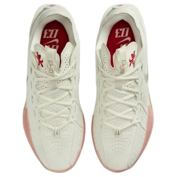 Nike Anti Slip Wear Resistant Low Top Basketball Shoes Men's White Green
