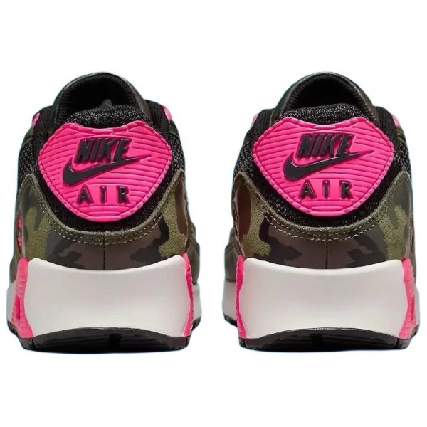 Nike Air Max 90 Anti Slip Wear Resistant Low Top Casual Running Shoes Unisex Black Brown Pink