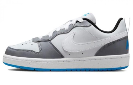 Nike Court Borough Low Recraft 'Platinum Cool Grey Photo Blue' GS