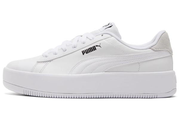 PUMA Lily Platform Leather 'White' Women's