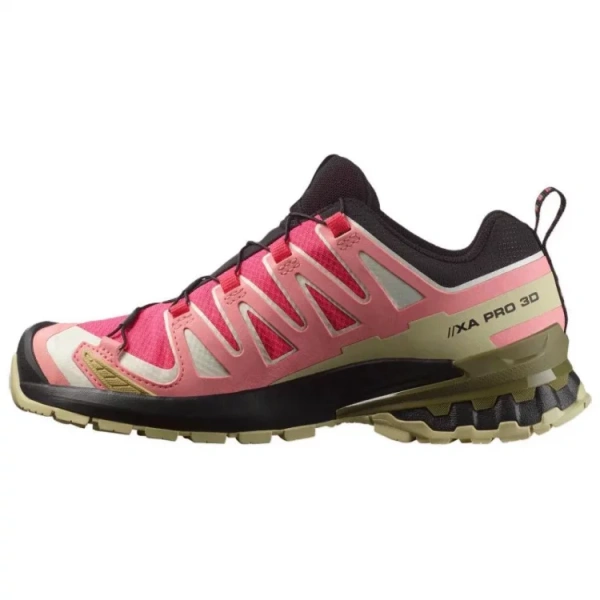 SALOMON XA Pro 3D V9 Anti Slip Wear Resistant Low Top Outdoor Shoes Women's Pink