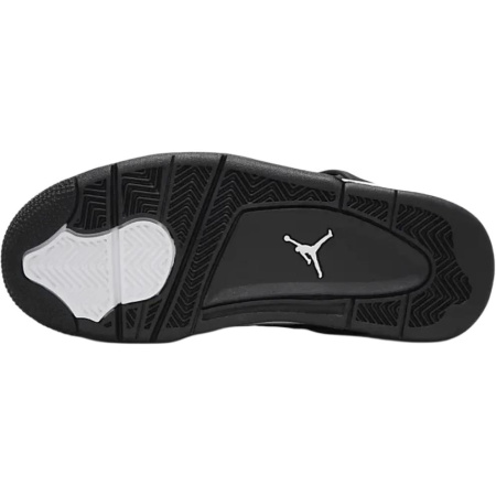 Jordan Air Джордан 4 Детские баскетбольные кроссовки MID Топ Черный Унисекс
