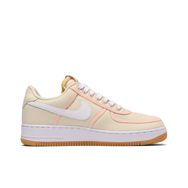Nike Air FORCE 1 07 PRM Slip Resistant Abrasion Resistant Легкий Низкий Скейтбординг Кроссовки Unisex Light Кремовый