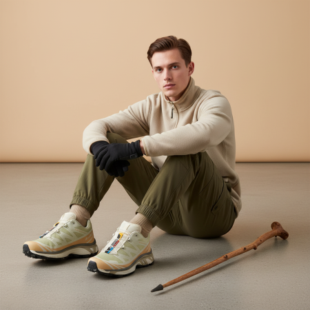 SALOMON XT 6 Устойчивый к истиранию Дышащий Низкий Топ Уличная обувь Unisex Light Зеленый