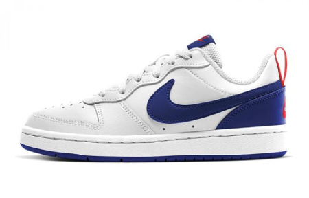 Nike Court Borough Low 2 White Deep Royal GS