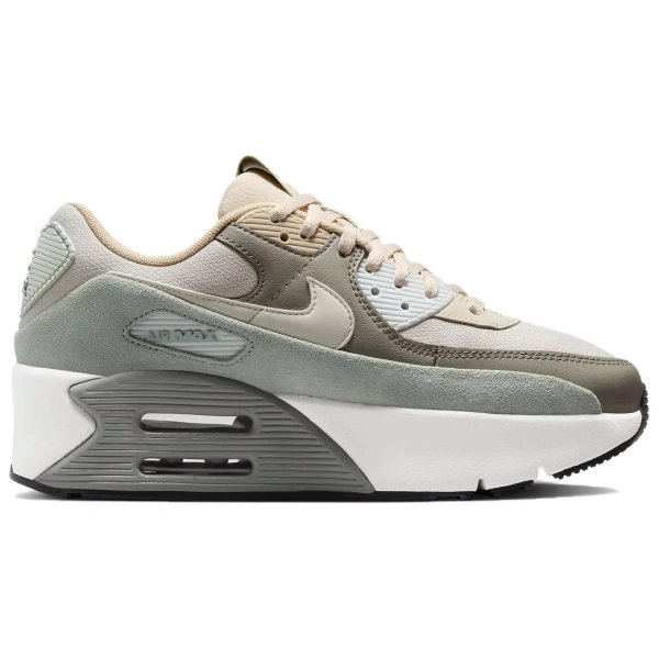 Nike Air Max 90 Беговые кроссовки Низкие Песочный Flow/Свет Army/Нефритовый HORIZON/Светлый костный Женские