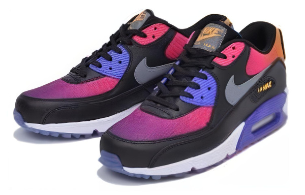 Nike Air Max 90 Low Топ Повседневные Беговые Кроссовки Унисекс Черные