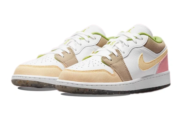 Jordan 1 Low Pastel Grind Vivid Green GS