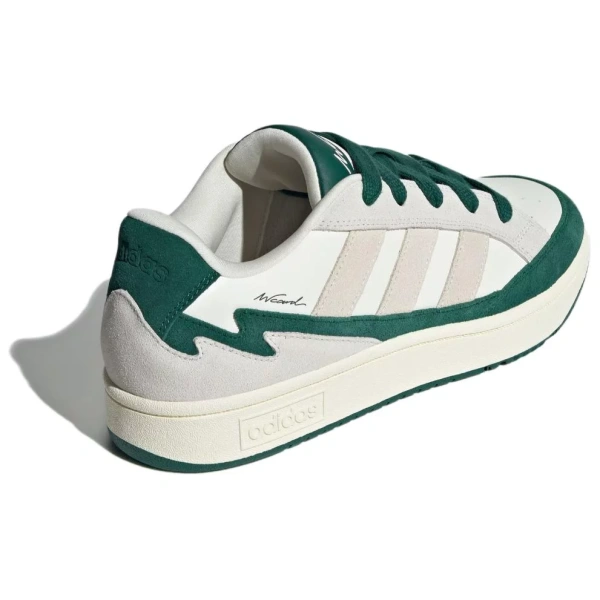 Adidas WCARD ADV Anti Slip Wear Resistant Low Top Skateboard Shoes Unisex Gray Green