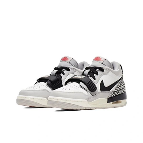 Jordan Legacy 312 Low Tech Grey Fire Red Black GS
